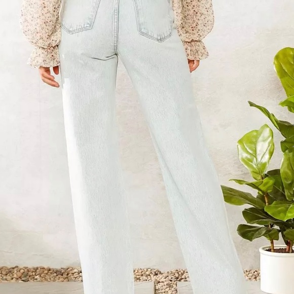 Kan Can Signature High Waisted Wide Leg Jean - Picture 8 of 8